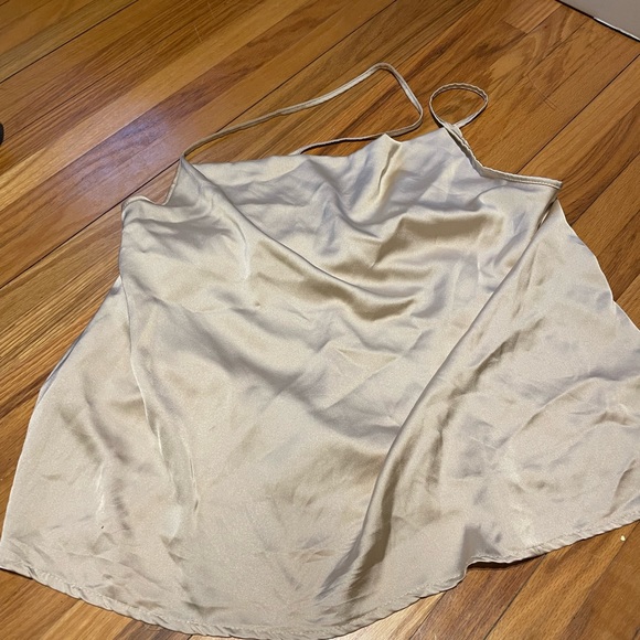 P LUS ASYMMETRIC SATIN COWL CAMISOLE - Picture 4 of 4